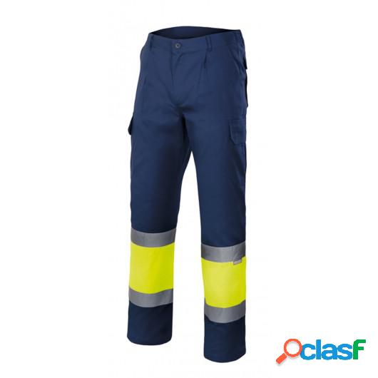 Pantalon Trabajo 4Xl Al.Vis. 65% Poli 35% Alg Amarillo Fluo