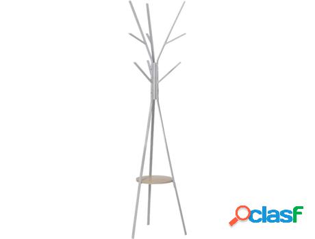 Percha HOMCOM 831-174WT Blanco (Metal - 45 x 45 x 180 cm)