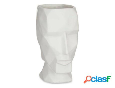 Pieza Decorativa GIFT DECOR Face 3D (Poliresina - Blanco -