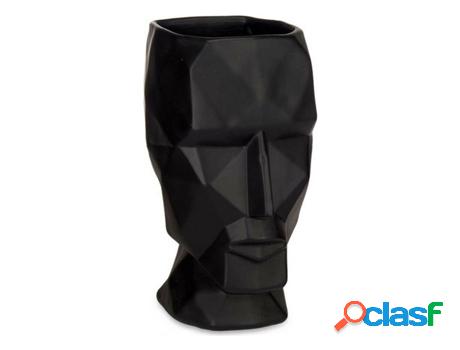 Pieza Decorativa GIFT DECOR Face 3D (Poliresina - Negro -