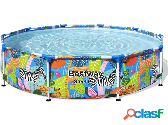 Piscina Tubular BESTWAY Azul (305x66cm)