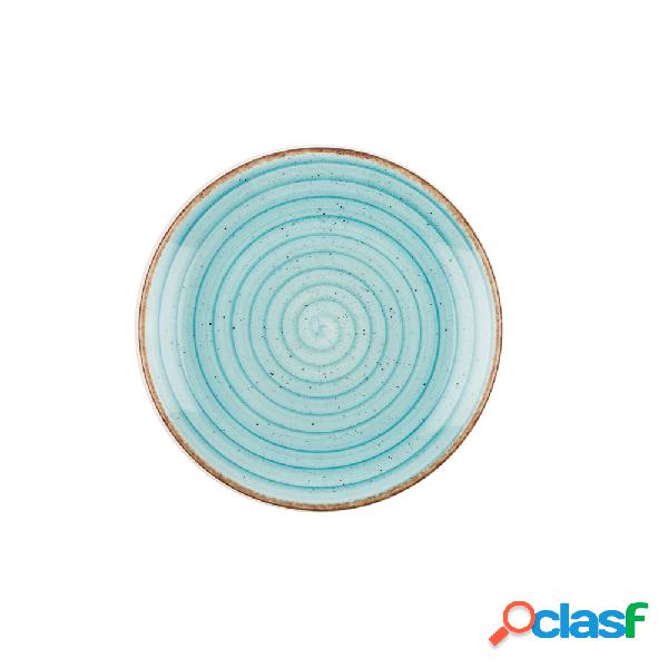 Plato de postre azul Eo Turquoise Ø21cm