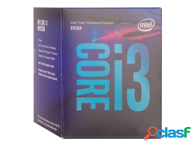 Procesador INTEL Core i3-8100 (Socket LGA1151 - Quad-Core -