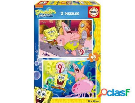 Puzzle BOB ESPONJA 2X48 Bob Esponja (Edad MÁÂÁÂÁÂÁ