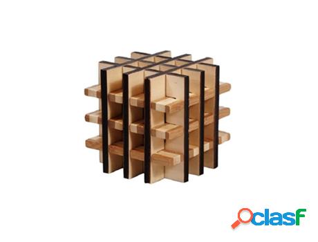 Puzzle FRIDOLIN (Madera - Marrón - 9 x 9 x 9 cm)
