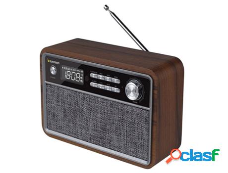 Radio SUNSTECH RPBT500 Bluetooth Madera