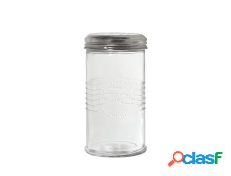 Set 6 Dosificadores Queso/Salero Transparente Y Cromado DRW