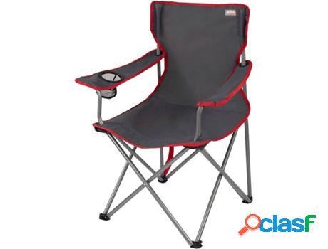 Silla de Camping AKTIVE Gris (64.5x49.5x82 cm - Acero y PE)