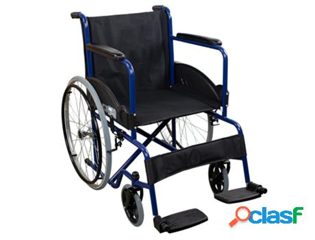 Silla de Ruedas MOBICLINIC Plegable Rueda Grande Ligera Azul