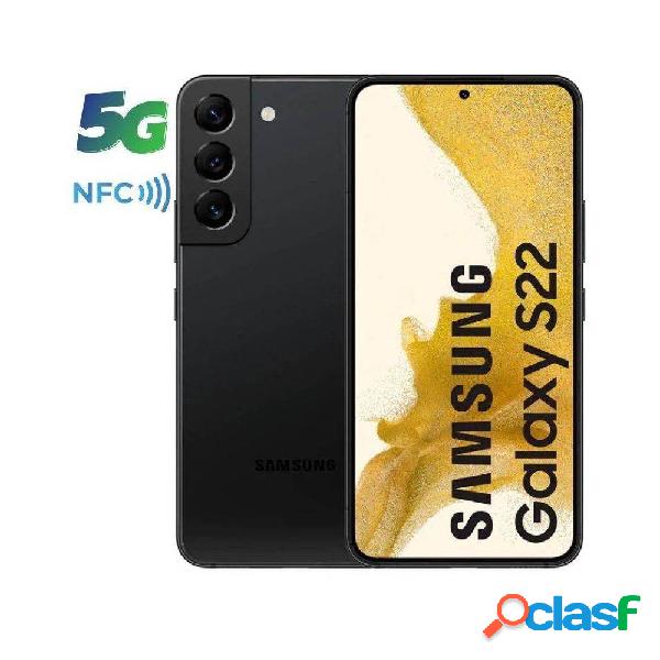 Smartphone Samsung Galaxy S22 8GB/ 256GB/ 6.1'/ 5G/ Negro