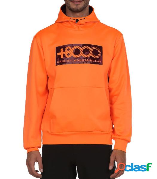 Sudadera +8000 Naval 529 Hombre Naranja Flúor L