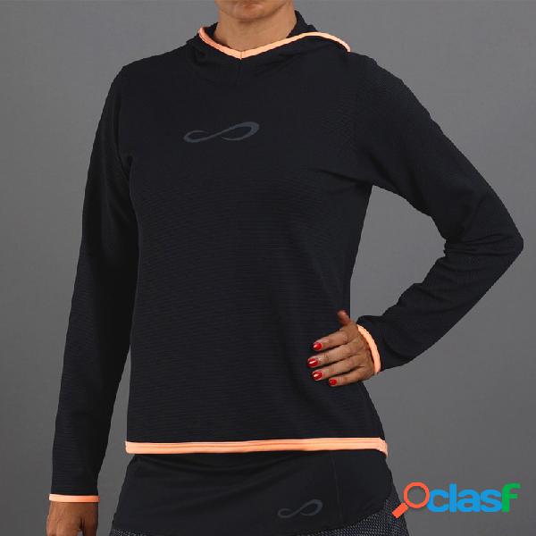 Sudadera endless breath negra salmon s
