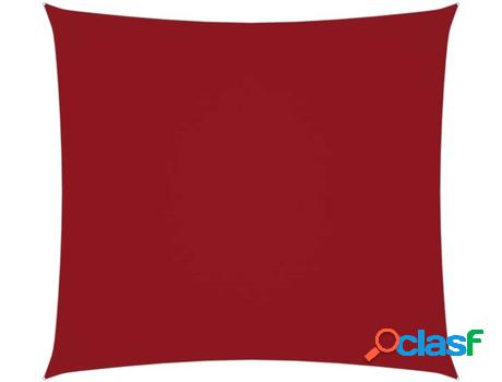 Toldo de Vela VIDAXL (Rojo - Tela - 7x7 m)