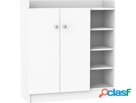 Zapatera HOMCOM M3084 Blanco (MFC y Alumínio - 80 x 30 x 90