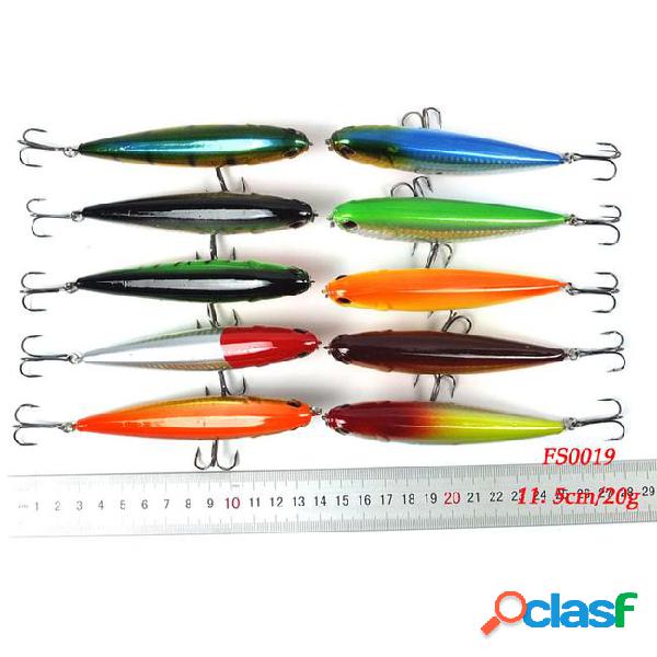 10-color 11cm 16g pencil plastic hard baits & lures fishing