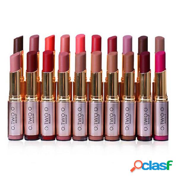 100% original o.two.o matte lipsticks 20 colors waterproof