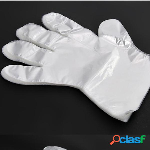 100 pcs disposable gloves plastic dishwashing beauty eating