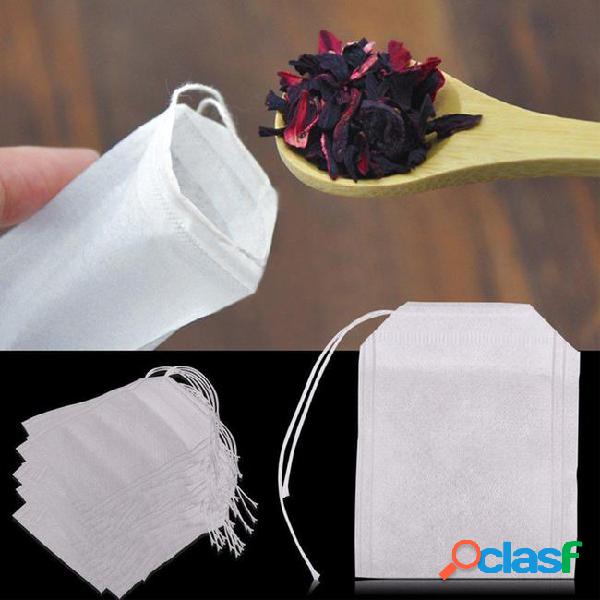 1000 pcs paper empty draw string teabags heat seal filter