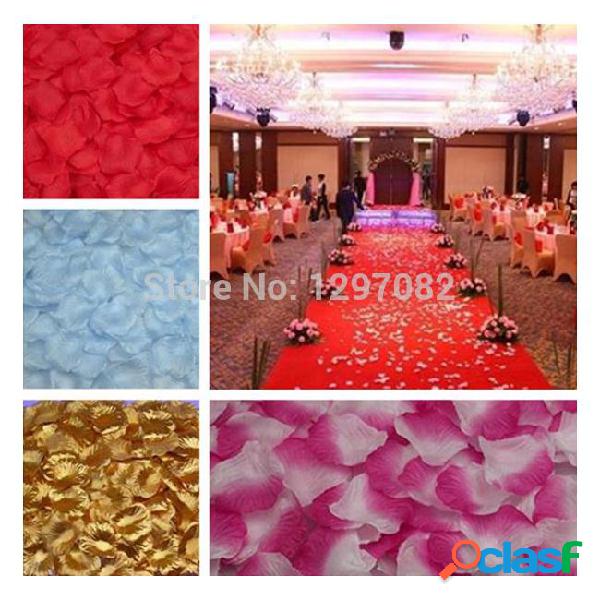 1000pcs silk rose flower petals leaves wedding decorations