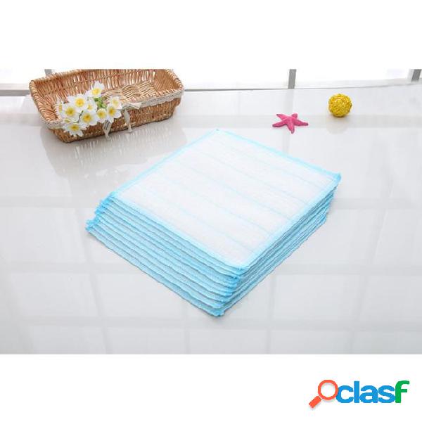 10pcs microfiber kitchen cleaning rag scouring pad for towel
