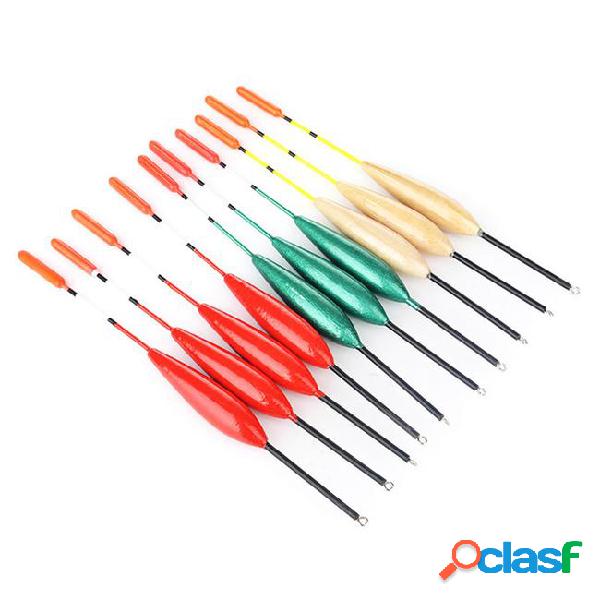 10pcs/set fishing float thickened waterproof floats vertical
