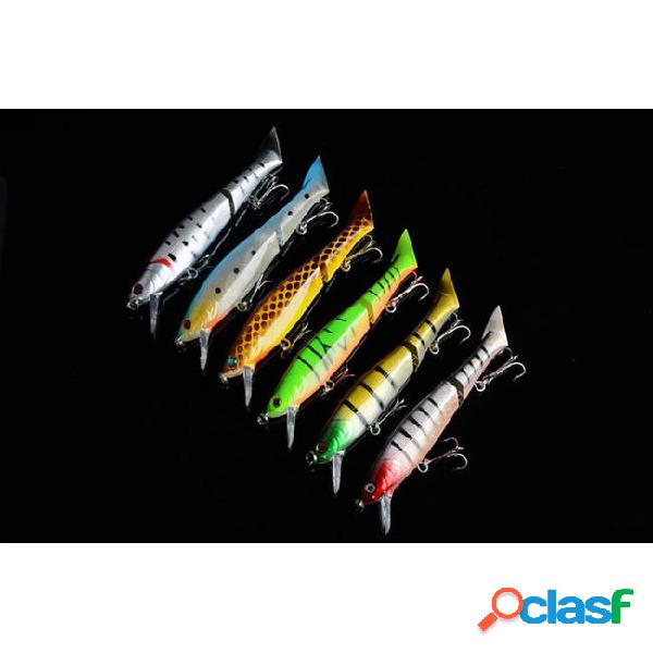 12cm/13.5g 2 jointed fishing lures with 6# hooks fishing
