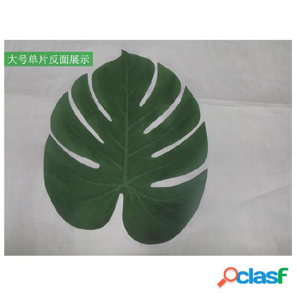 12pcs artificial leaf 35x29cm tropical palm leaves