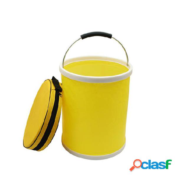 13l storage folding compact fishing bucket portable camping