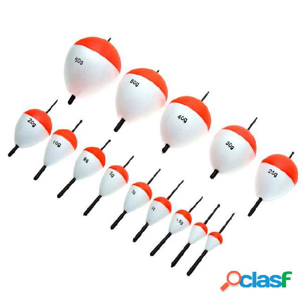 14pcs fishing floats fishing accessory with white red sticks