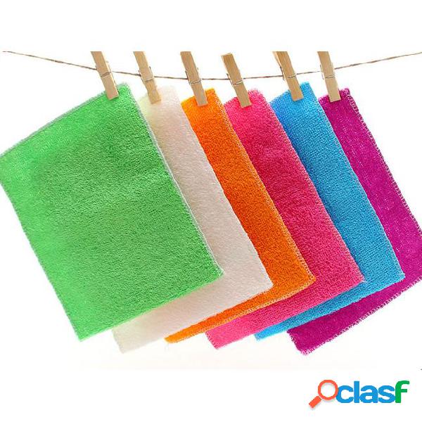 16*18cm home kitchen cloths bamboo fiber cleaning cloths is
