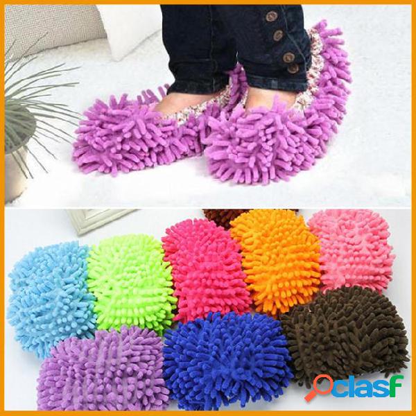 1pair house bathroom dust cleaner grazing slippers floor