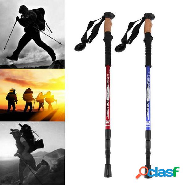 1pc ultra-light adjustable aluminum alloy hiking walking