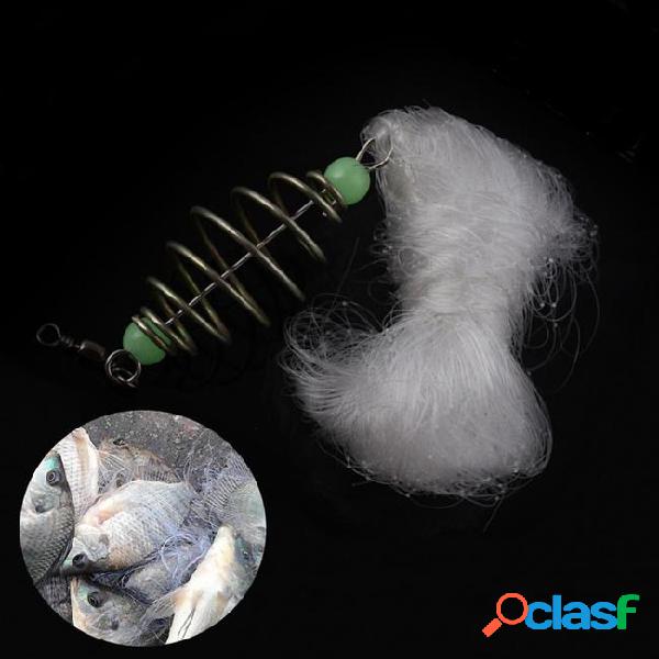 1pcs nylon fishing net with copper spring fishing connector