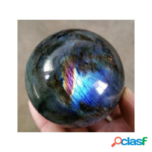 1pcsnatural labradorite crystal gem polished ball madagascar