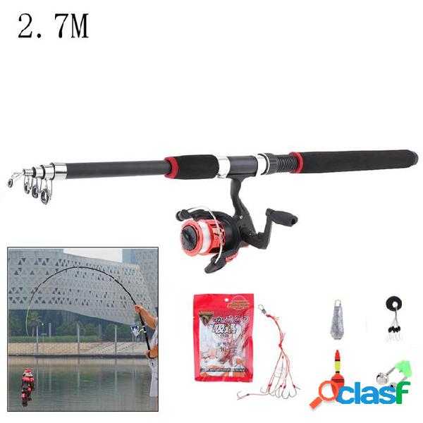 2.1m 2.4m 2.7m 3m fishing rod reel line combo full kits