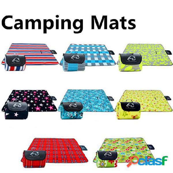 200*200cm camping meal mats waterproof on the back outdoor