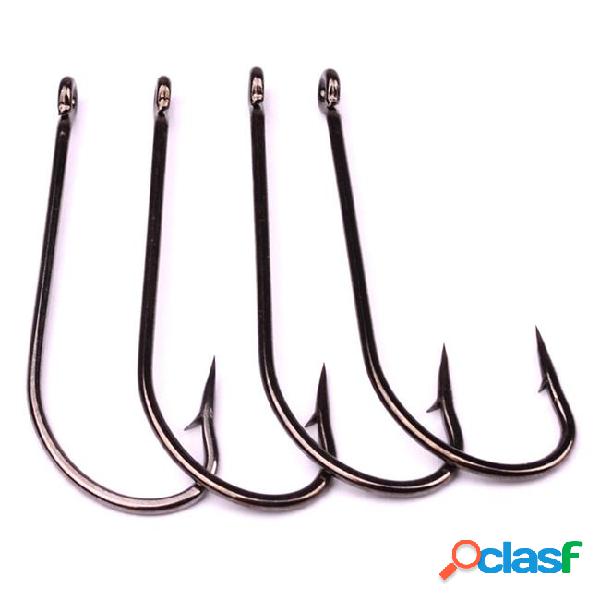 200pcs 1#-8/0# 9225 long handle hook high carbon steel with