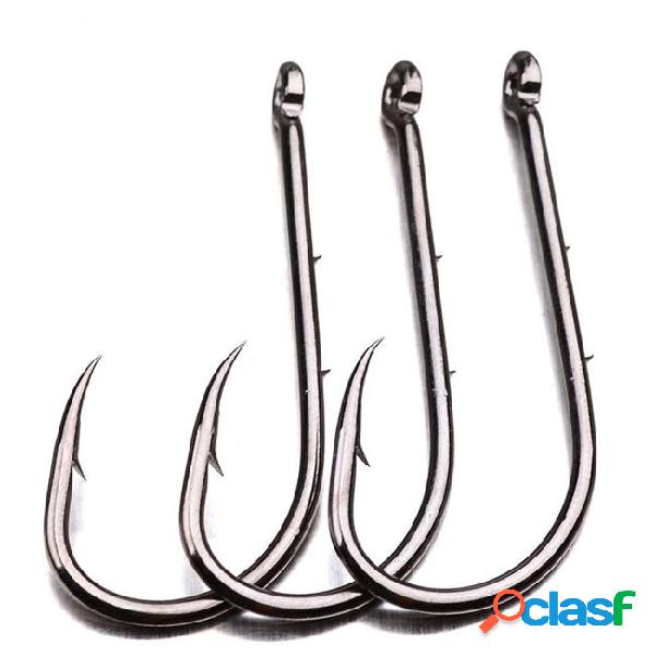 200pcs 6#-1# 92247 baitholder hook high carbon steel with