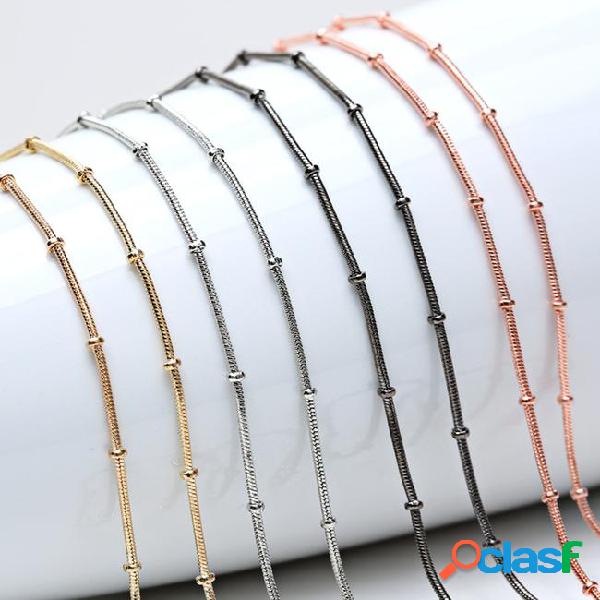 2015 new jewelry 12 pcs link necklace set chains + spring