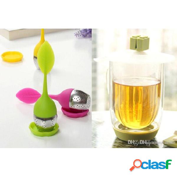2015hot silicone teabag tea foliage style strainer infuser