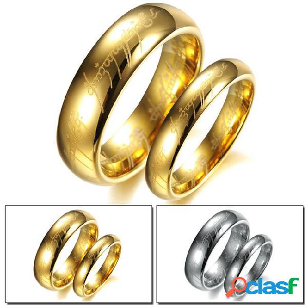 2017 new fashion size 5-10 18k gold plated tungsten wedding