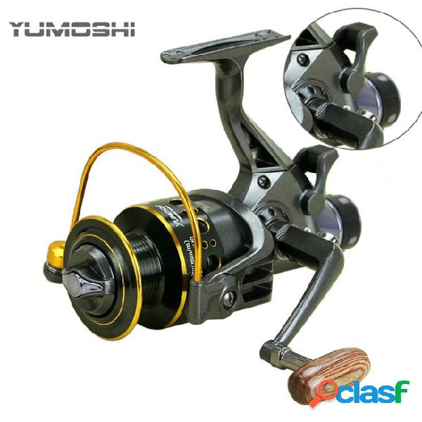 2018 new fishing reel double brake front and rear drag reels
