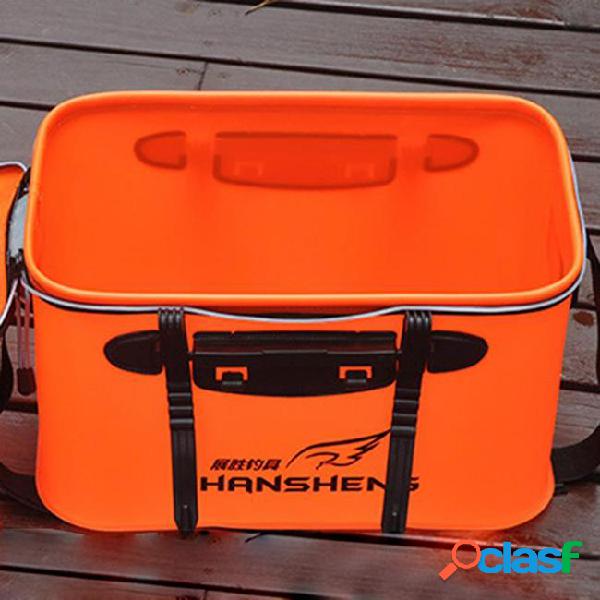 2018 new liilaimic fishing bucket live fish box eva folding