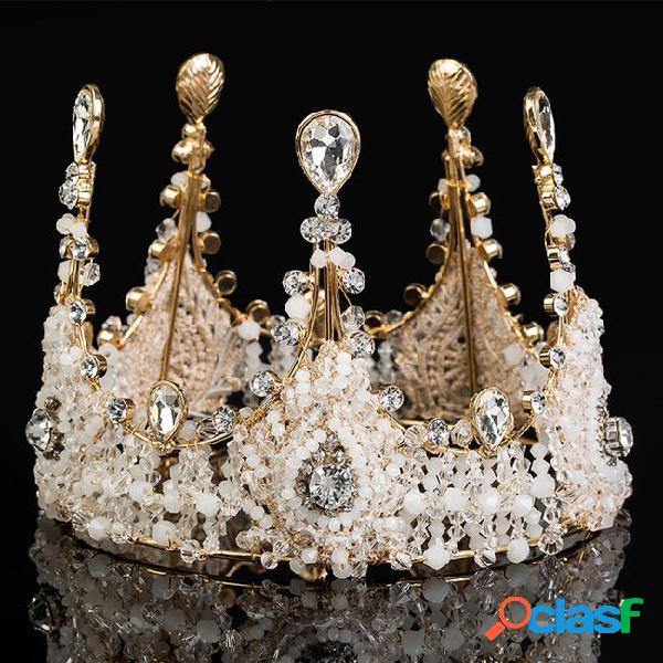 2018 vintage luxury bridal tiara jewelry rhinestone pearl