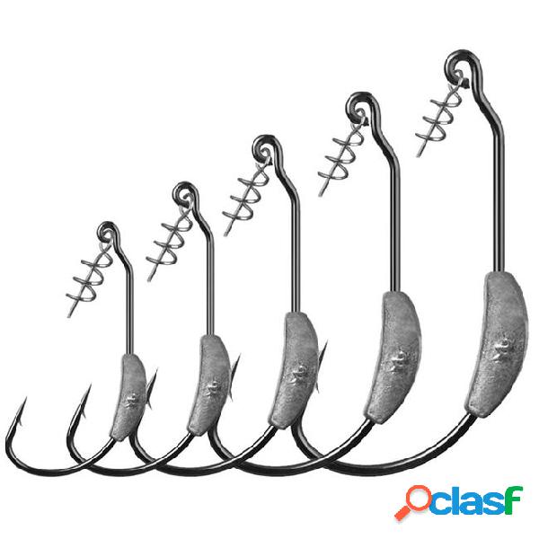 20pcs 2/2.5/3/5.25/7g with lead crank hook high carbon steel