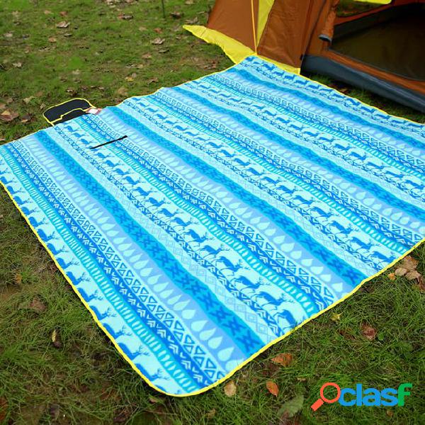 2*2cm outdoor camping picnic mat suede aluminum film