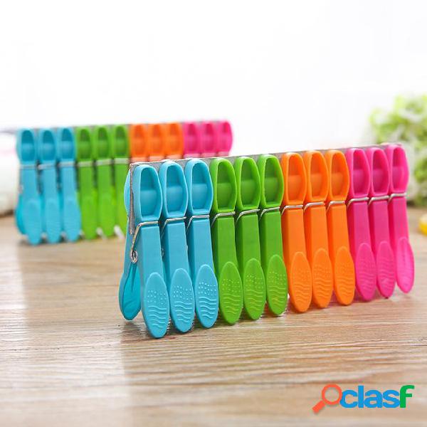 24pcs laundry clothes pins hanging pegs clips plastic