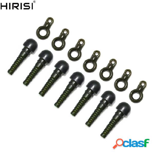 25+25pcs carp fishing accessories safety lead clips sleeves