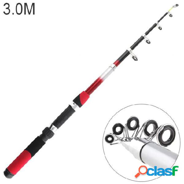 3.0m glassfiber portable fishing rod travel sea rock