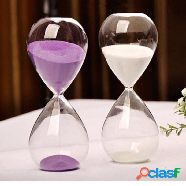 30 mintes transparent glass sand hourglass sandglass timer